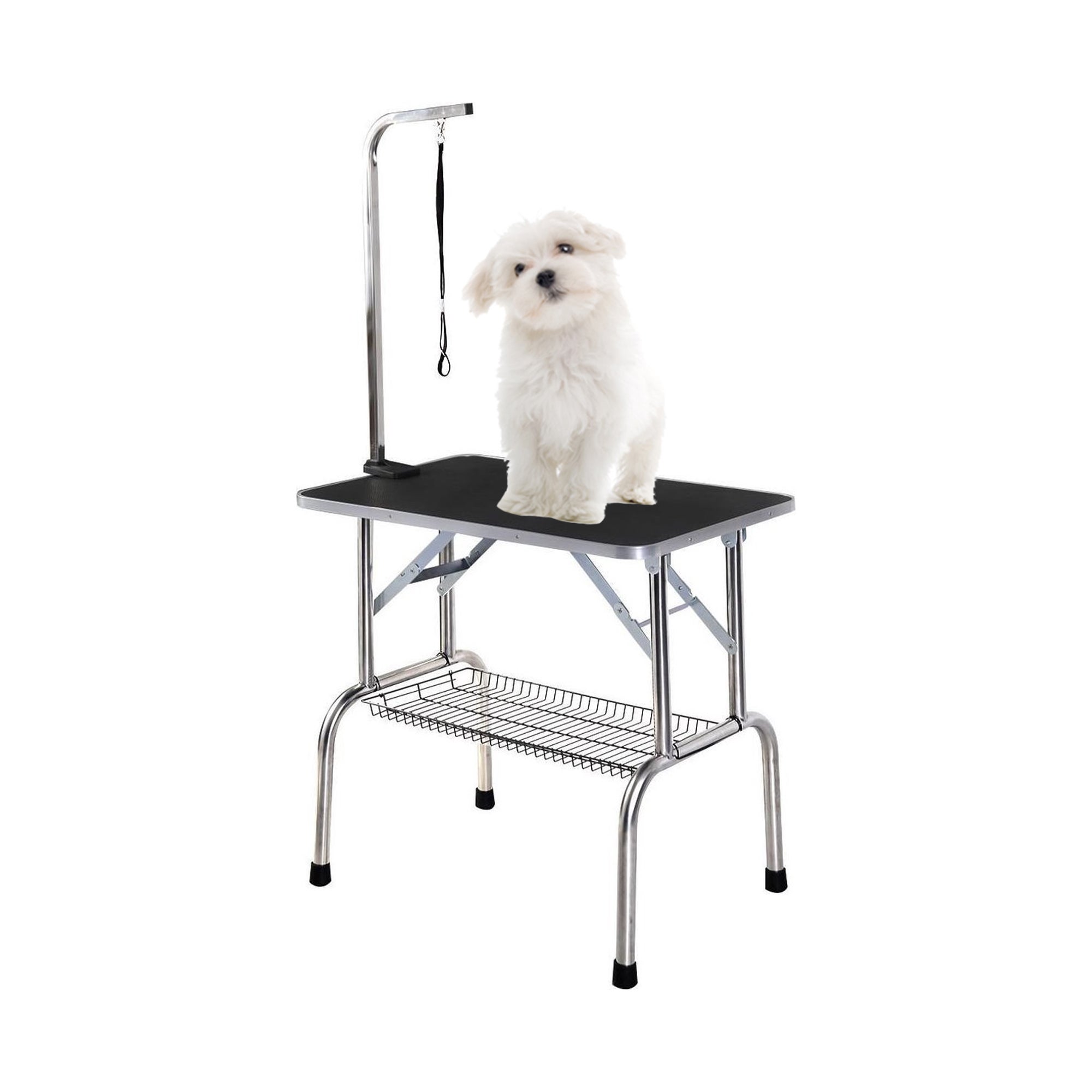 Table De Toilettage Pliable Pour Chien Et Chat - Bras Réglables - Surface Antidérapante - 150 Kg