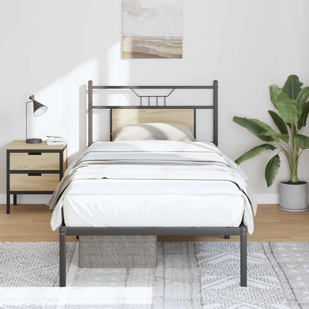 Zdjęcia - Łóżko  Metalowe Rama Łóżka Metalowa Ze Stelażem Pokoj Sypialnia 80x200 cm