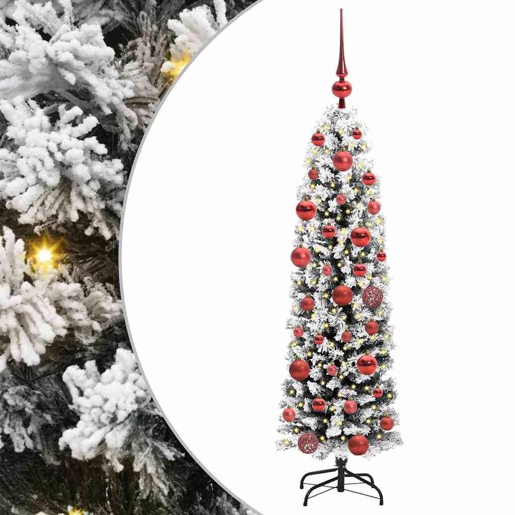 Sztuczna choinka z podstawą Zielony 150 cm PVC, stal i plastik