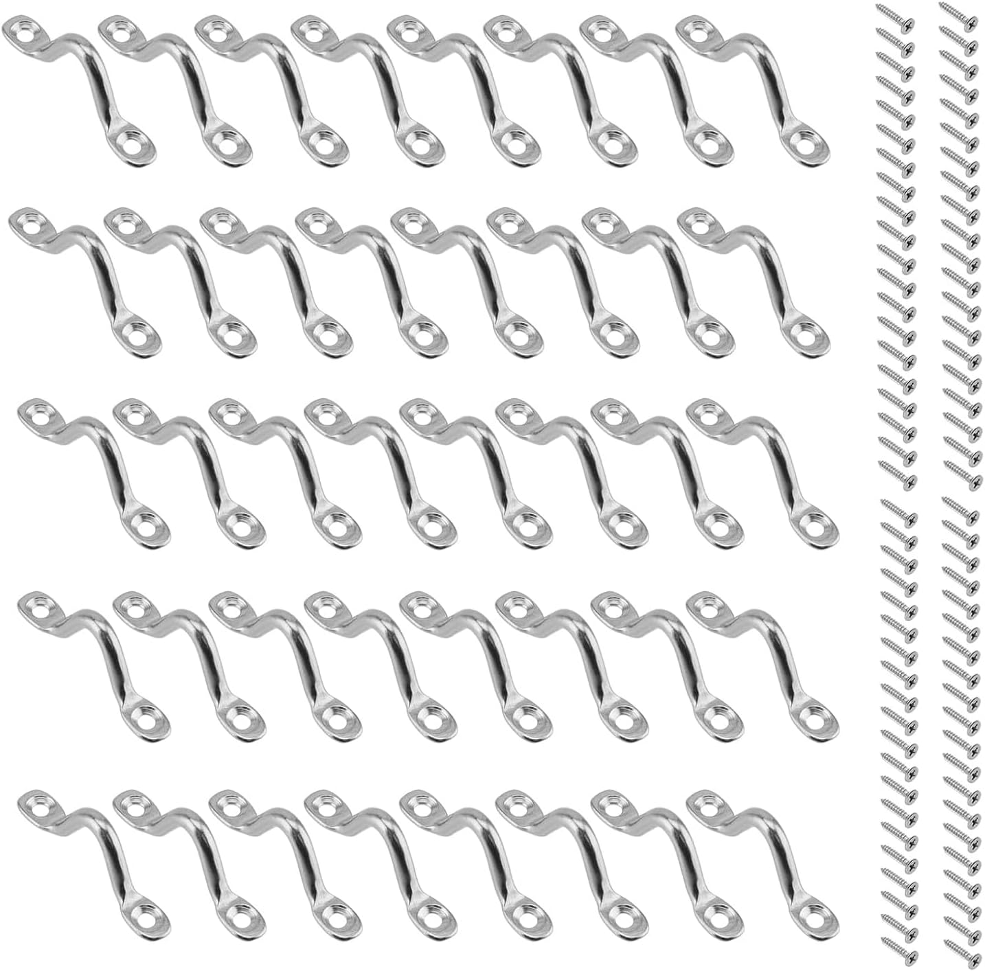 Manille Droite inox 316 EXTRA LARGE 5mm inox A4 ( Lot de 4