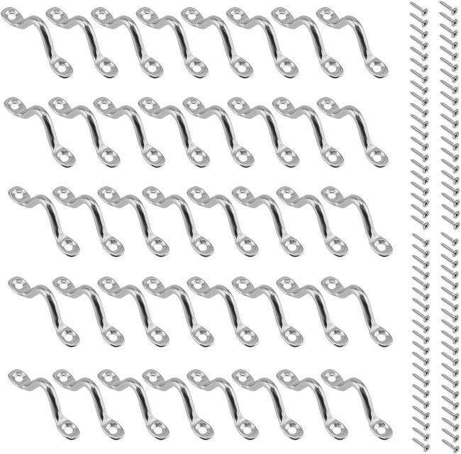 Manille Droite inox 316 EXTRA LARGE 5mm inox A4 ( Lot de 4 Manille Droite inox 316 EXTRA LARGE 5mm inox A4 ( Lot de 4