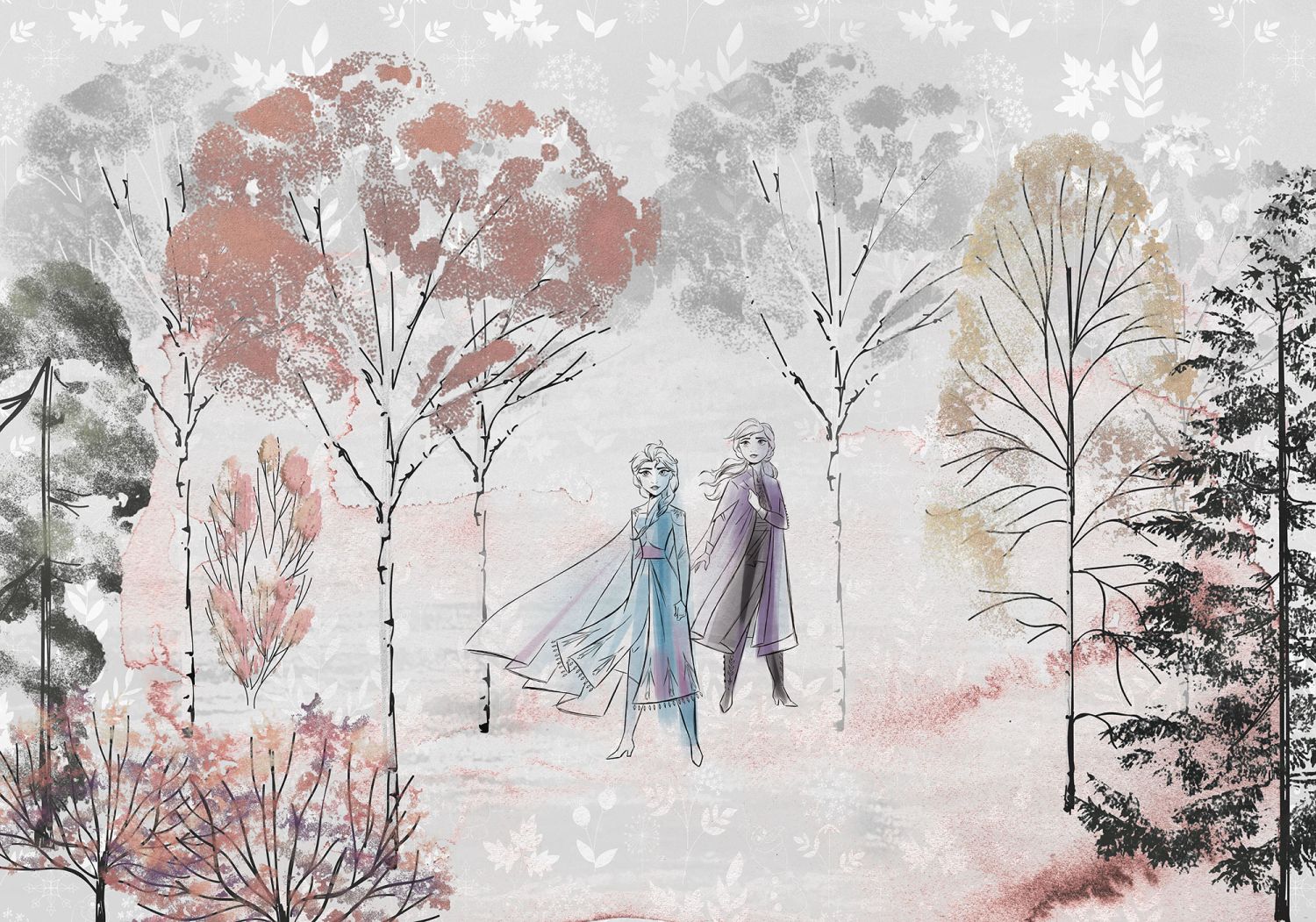 Fotomural frozen multi color - 400 x 280 cm - disney