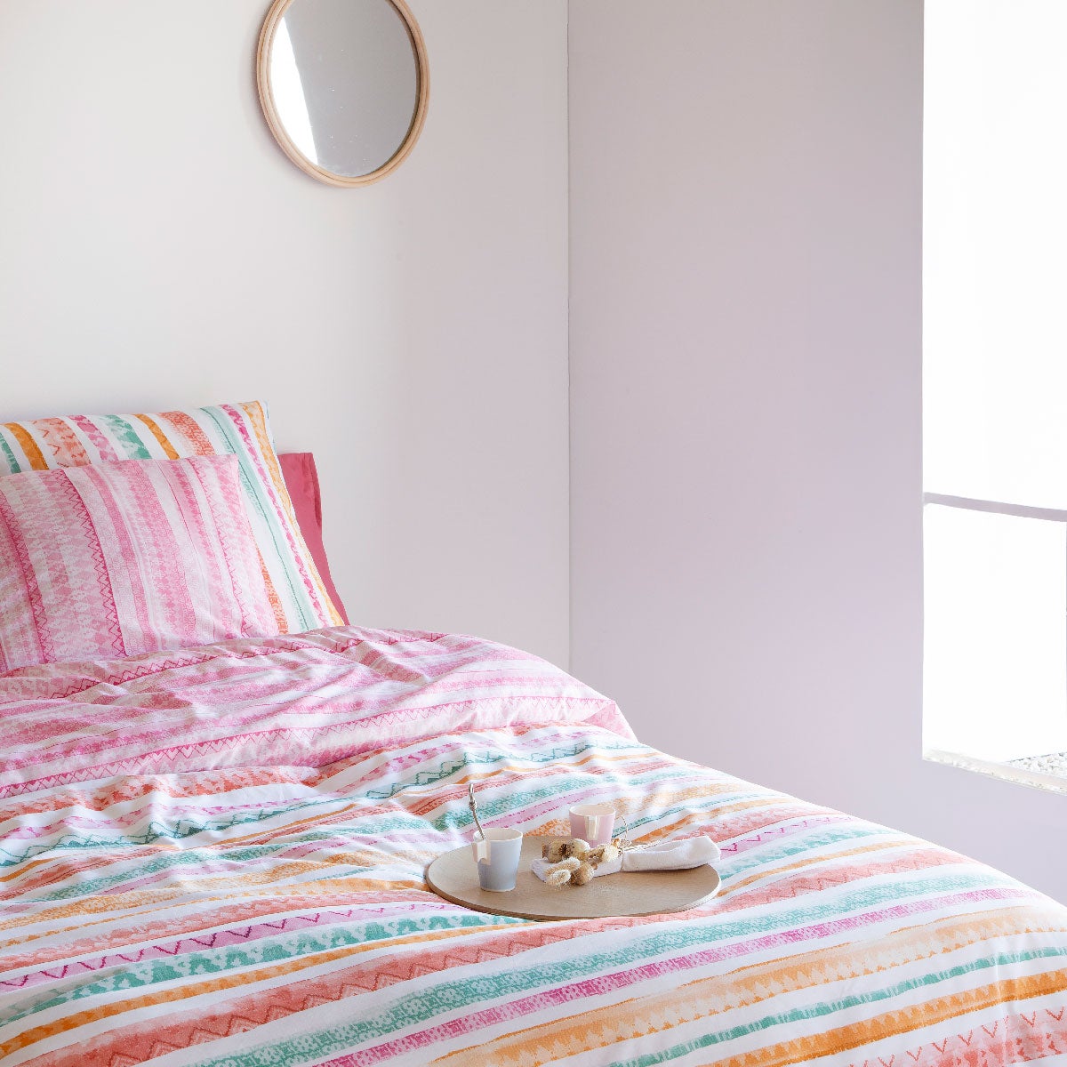 Housse de couette réversible en coton TRIBE 260x240 cm - 6