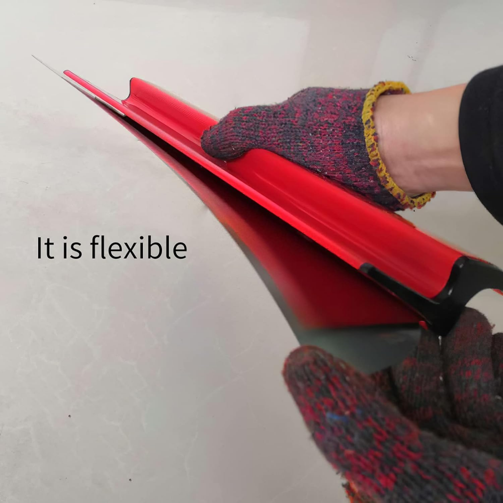 Espátula para yeso, espátula para yeso de 40 cm, rascador para paneles de yeso, espátula alisadora con mango en Z cómodo - 5