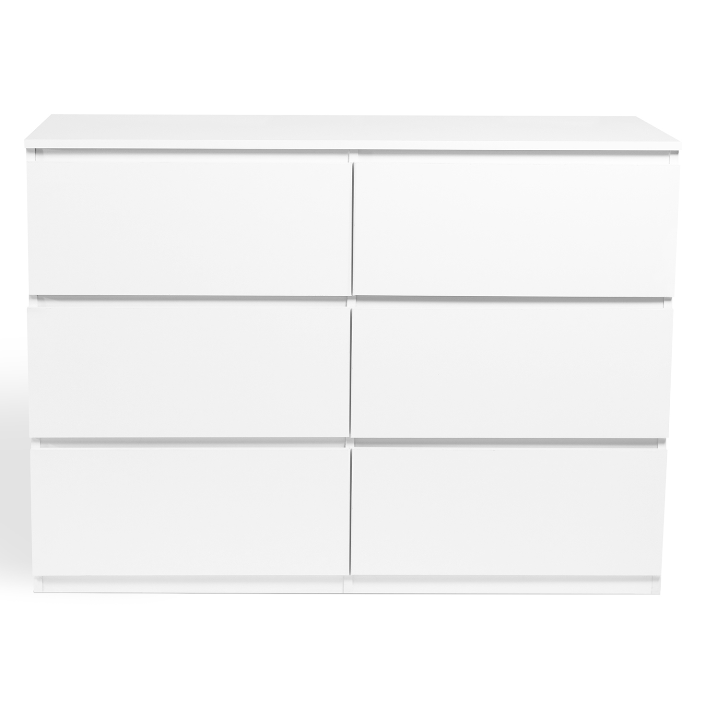 Commode 6 tiroirs TOMI 110 cm bois blanc - 3