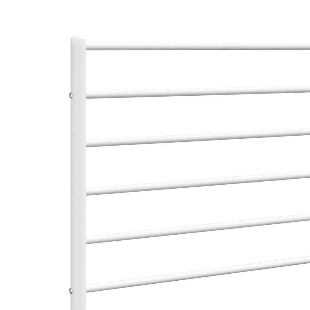 Tête de lit métal blanc 180 cm - 6