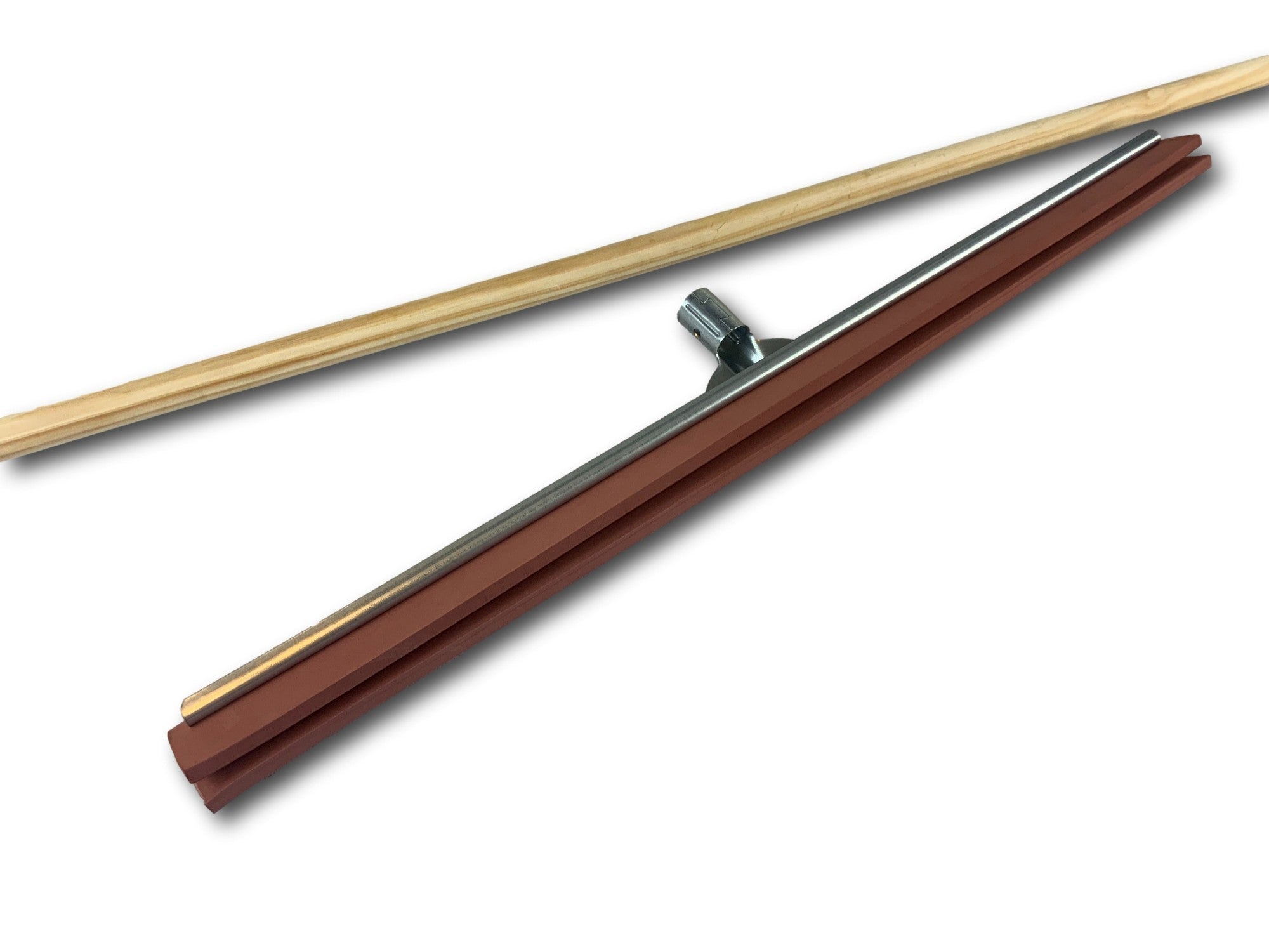 Balai Raclette Professionnel Kibros - Lame Néoprène 75cm, Manche Bois 1.30m - Pour Sols Carrelage, Bois, Verre