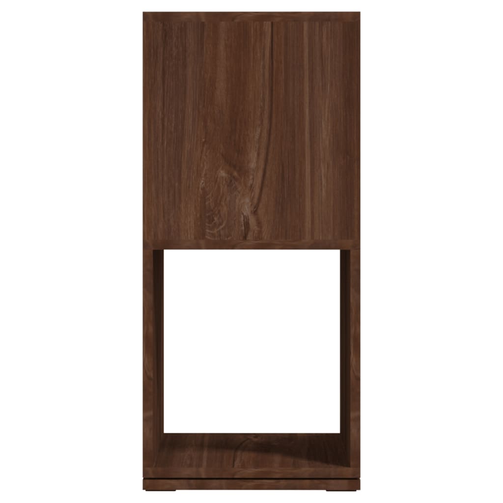 Armoire rotative chêne marron 34,5 x 34,5 x 75,5 cm panneau de bois - 4