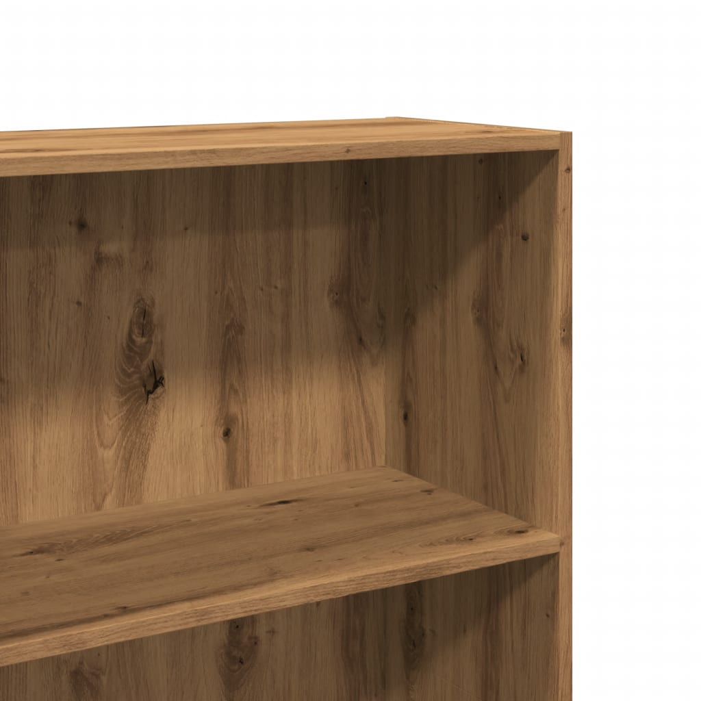 Bibliothèque | Armoire de livres | Meuble de Rangement chêne artisanal 60x30x152 cm bois d'ingénierie CFW312945 - 7