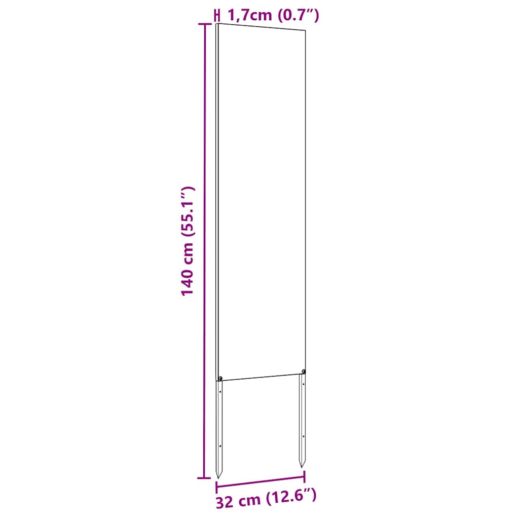 Écran de confidentialité de jardin Anthracite 32 x 140 cm vidaXL - 3
