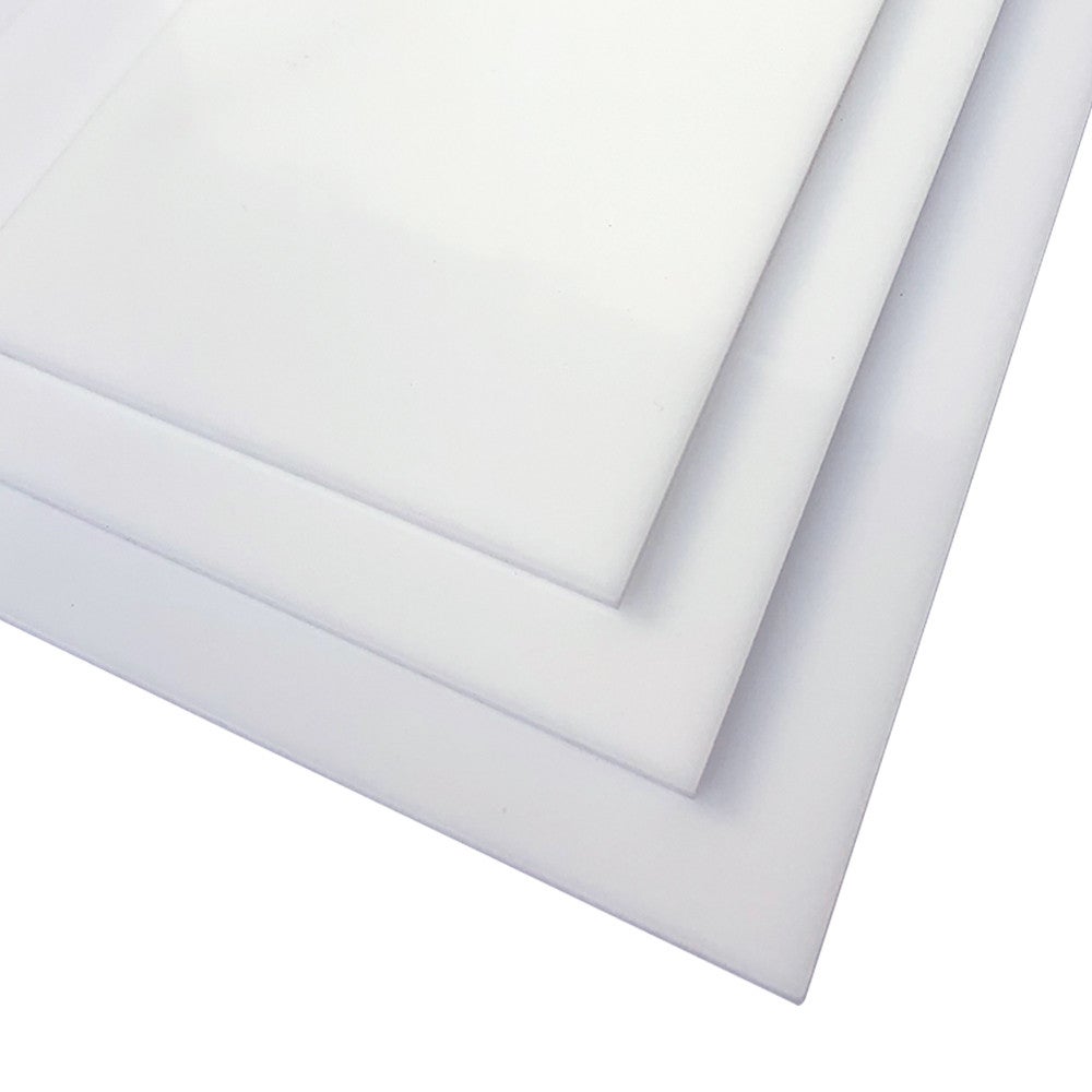 Plaque verre acrylique blanc 4 mm - 40 x 80 cm (400 x 800 mm) - Verre synthétique - Plaque PMMA XT - 2