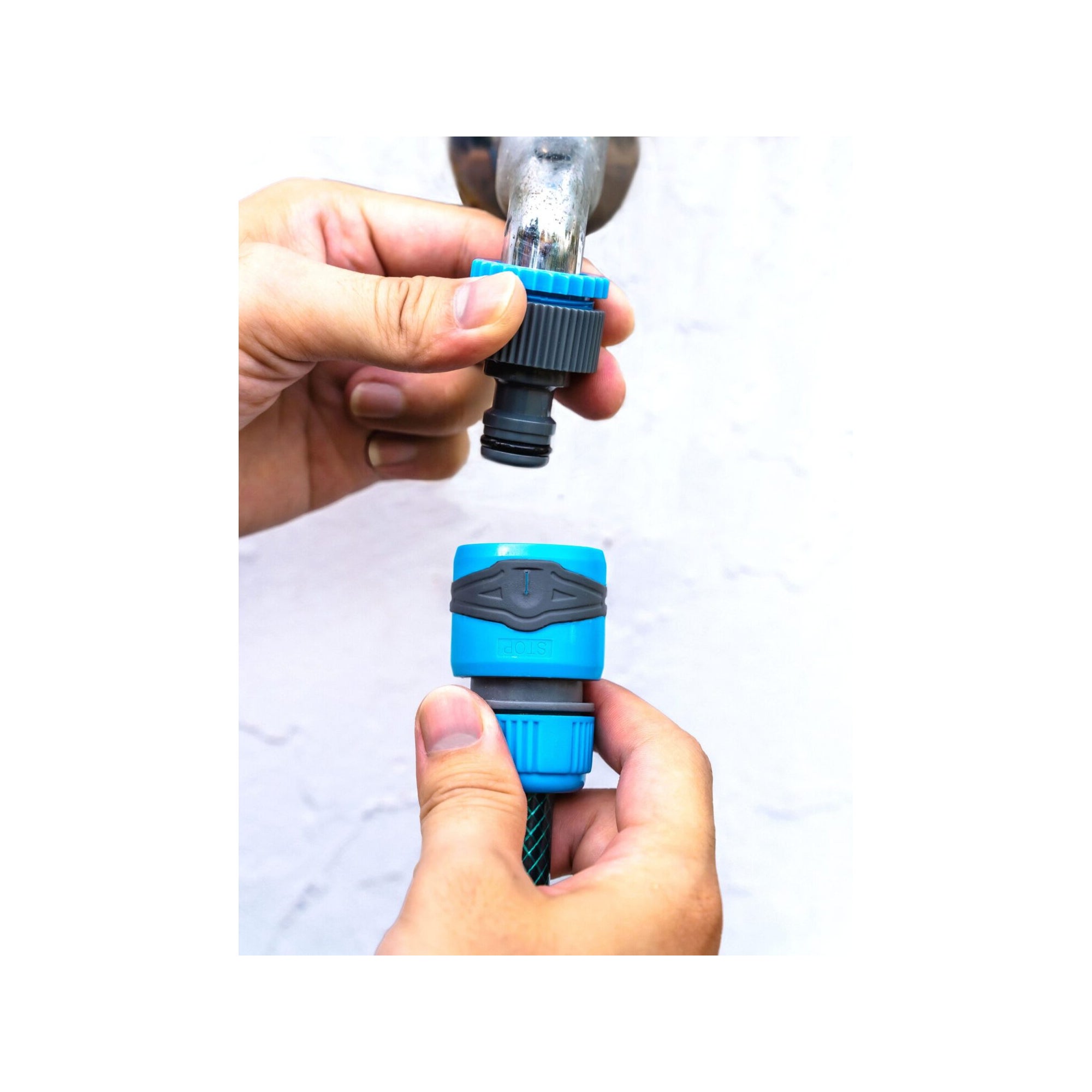 Pistolet d'arrosage et nettoyage - Suan - 8 jets - Kit complet avec raccords d'arrosage soft touch - 6