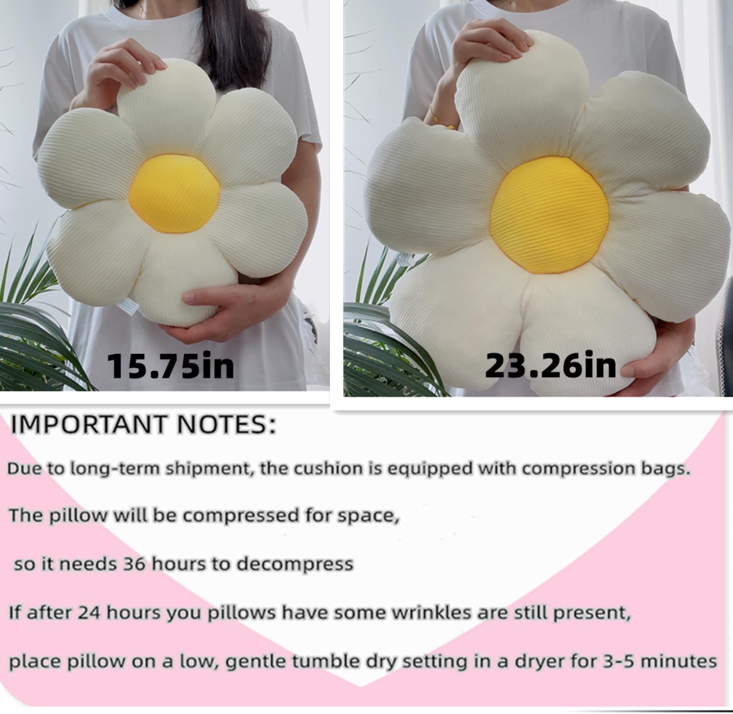 Morbuy Cuscini per Sedia a Forma di Fiore in Peluche Morbido e Comodo Cuscino Decorativi Casa Nordico per Camera da Letto Bambini Tatami, Cuscini per Sedie Sospese (Porpora,25x25cm