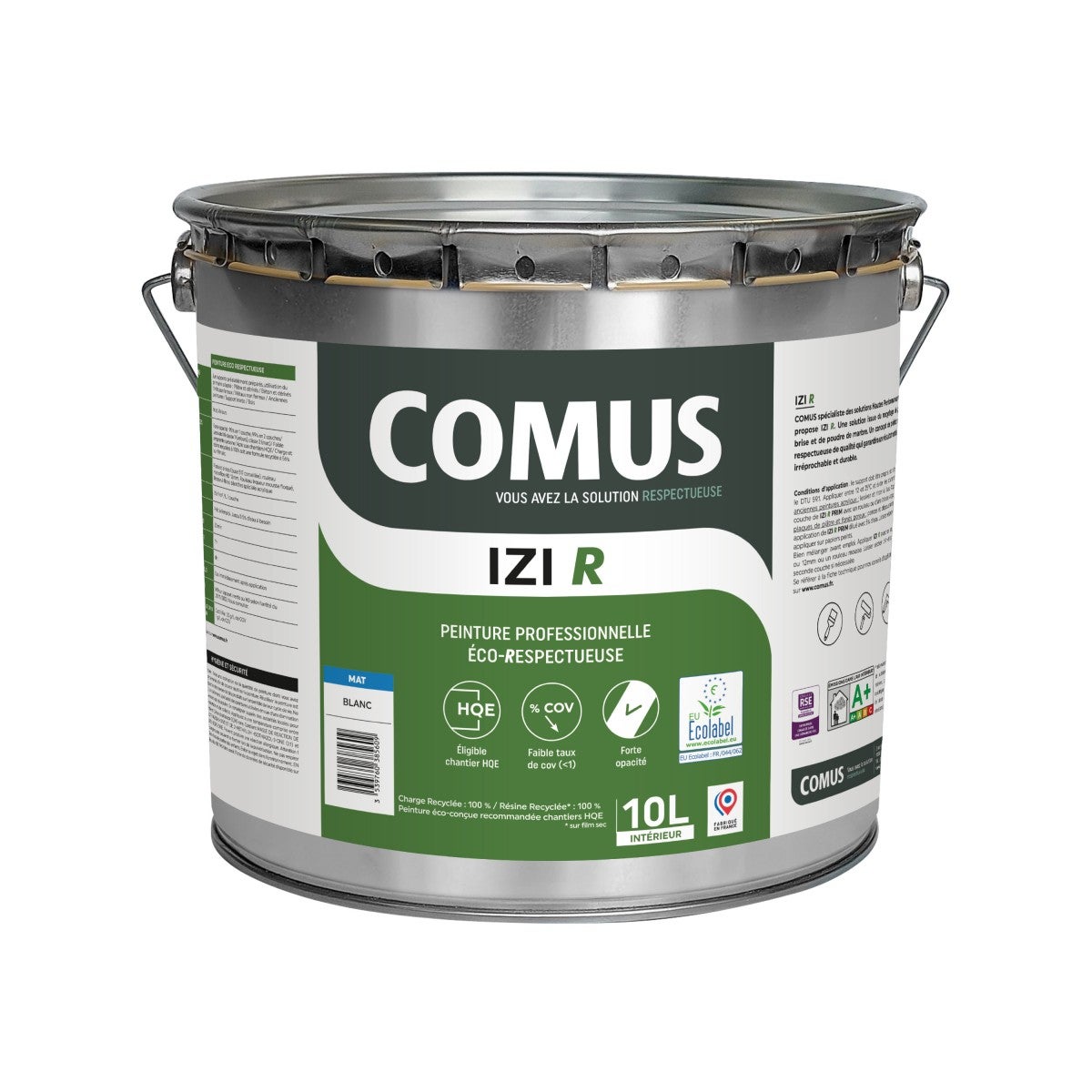 IZI R MAT 10L - Peinture En Phase Aqueuse Finitions B éco-respectueuse ...