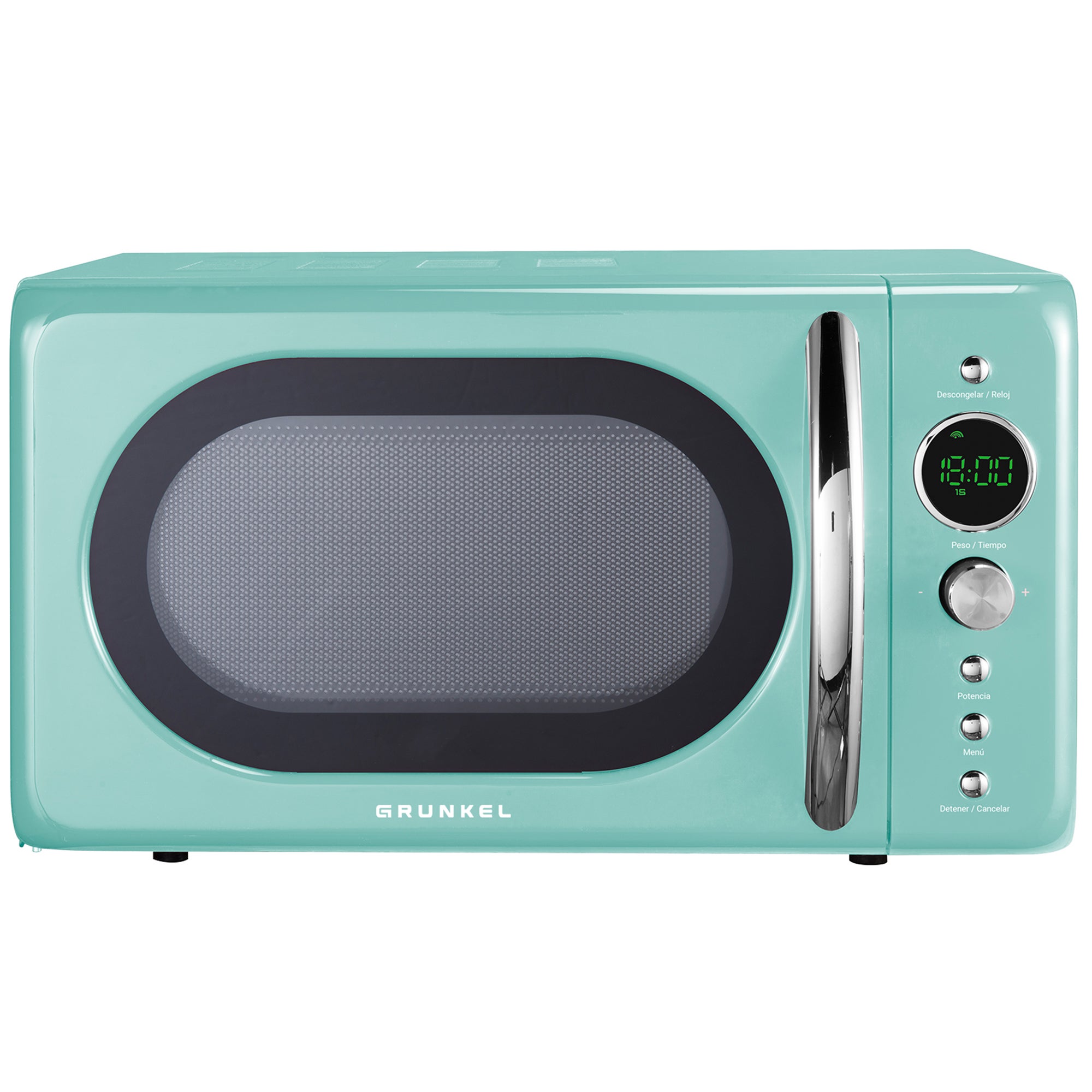 Grunkel Verde Mw-Dgv Microondas Digital 20L 700W Pastel Con Control Electrónico, 6 Niveles, 8 Programas, Descongelación Por Peso, Bloqueo Infantil, Temporizador 60 Min - Imagen 2