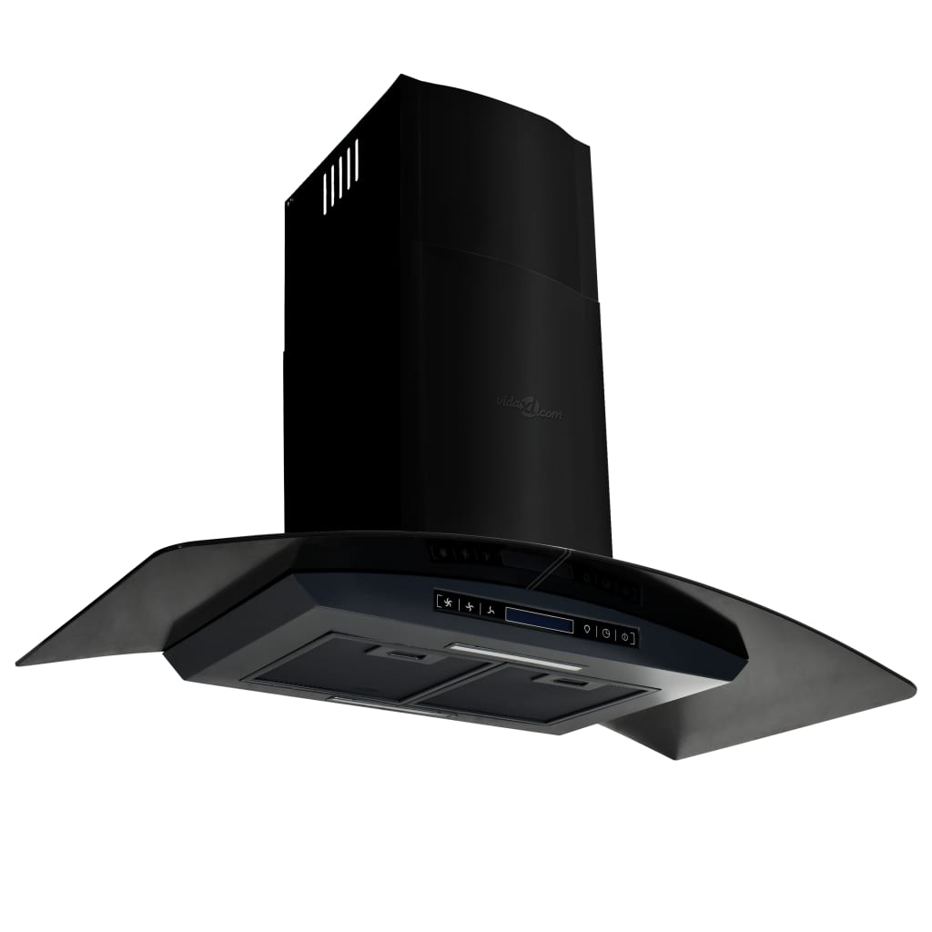 Vidaxl Campana Extractora Pared 90 Cm Acero Inoxidable 756 M³/H Negro Acero Inoxidable, Leroy Merlin