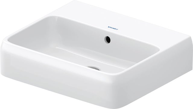 Duravit Collection One lavabo, 500x420mm, avec trop-plein, dessous émaillé (pour une meilleure hygiène), 2382502060, Farbe: Blanc