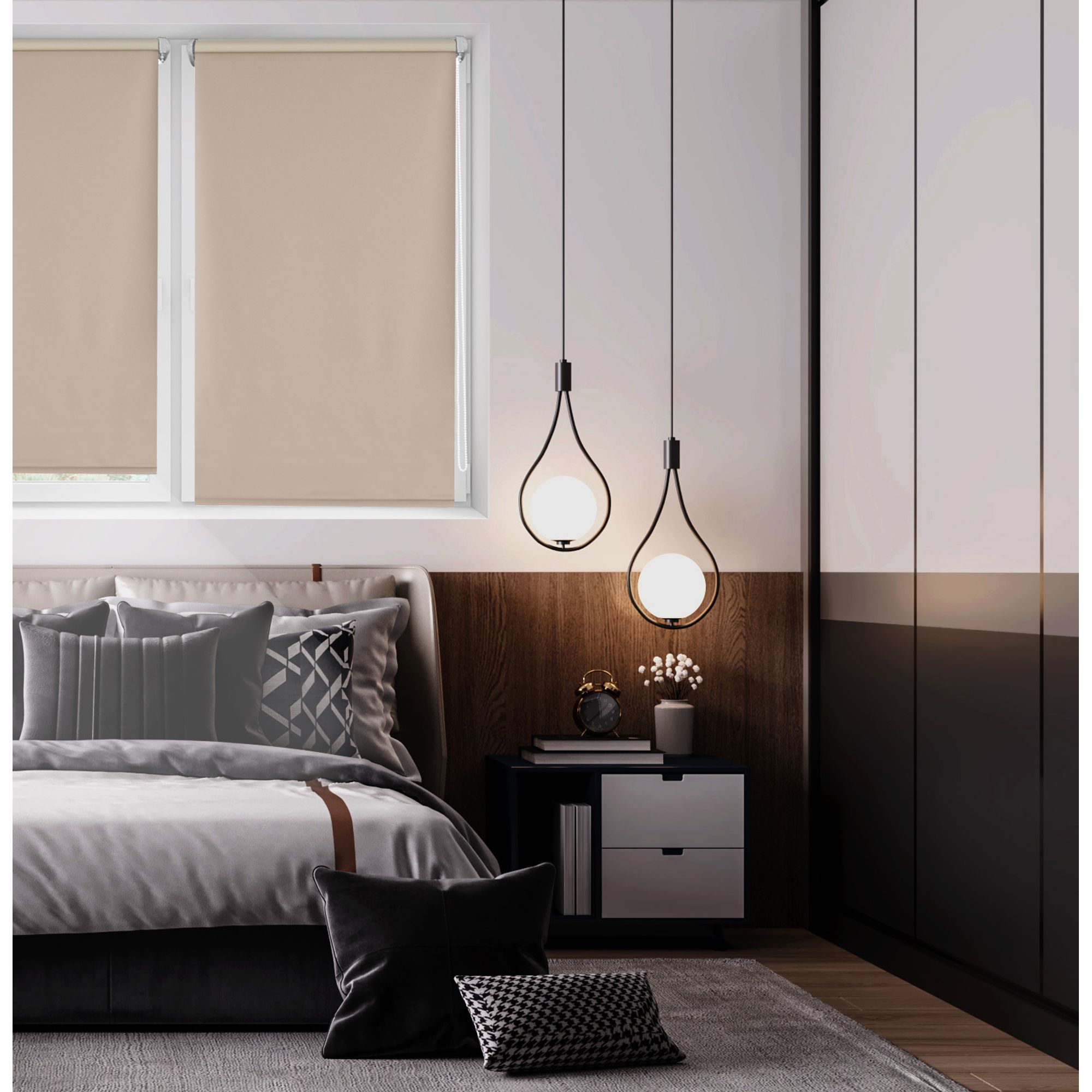 ECOMMERC3 | Tenda A Rullo Liscia Coprente Easyfix Misura 67x180 - Tenda Coprente SENZA ATTREZZI Tessuto Misura 64x175 - 5