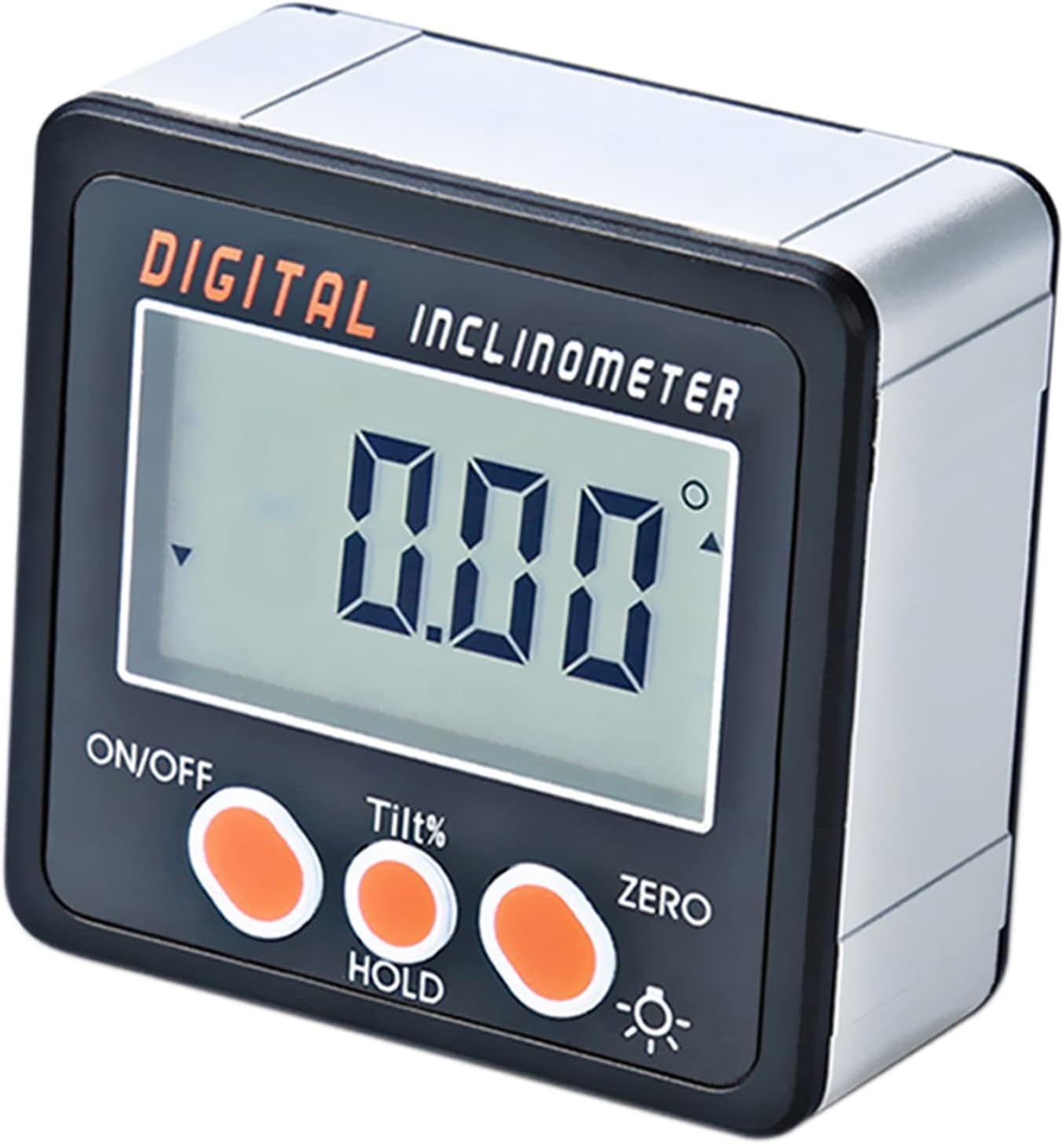 Cyfrowy Inklinometr 0-360° Kątomierz LCD ze Stopu Aluminium z Magnetyczną Podstawą Digital Bevel Box