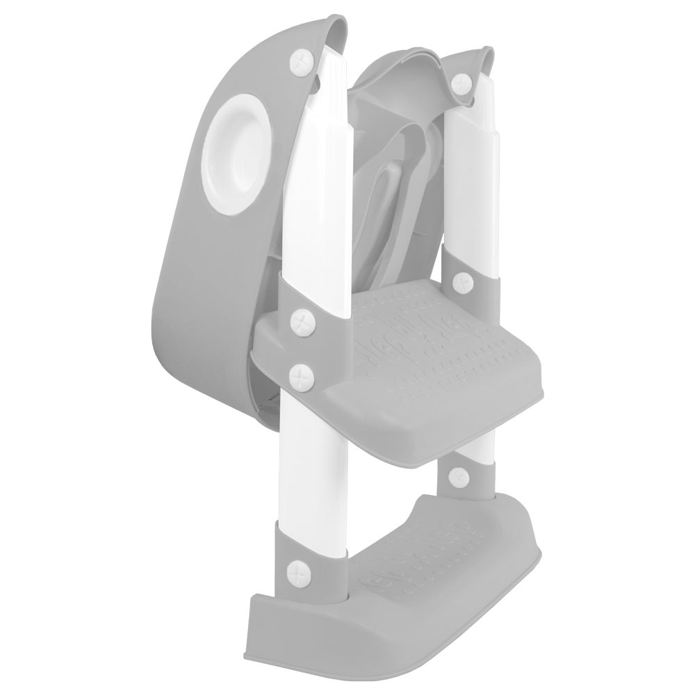 Siège de toilette pour enfant Mobiclinic Lala adaptateur de toilette pour enfant avec échelle antidérapant gris et blanc - 8