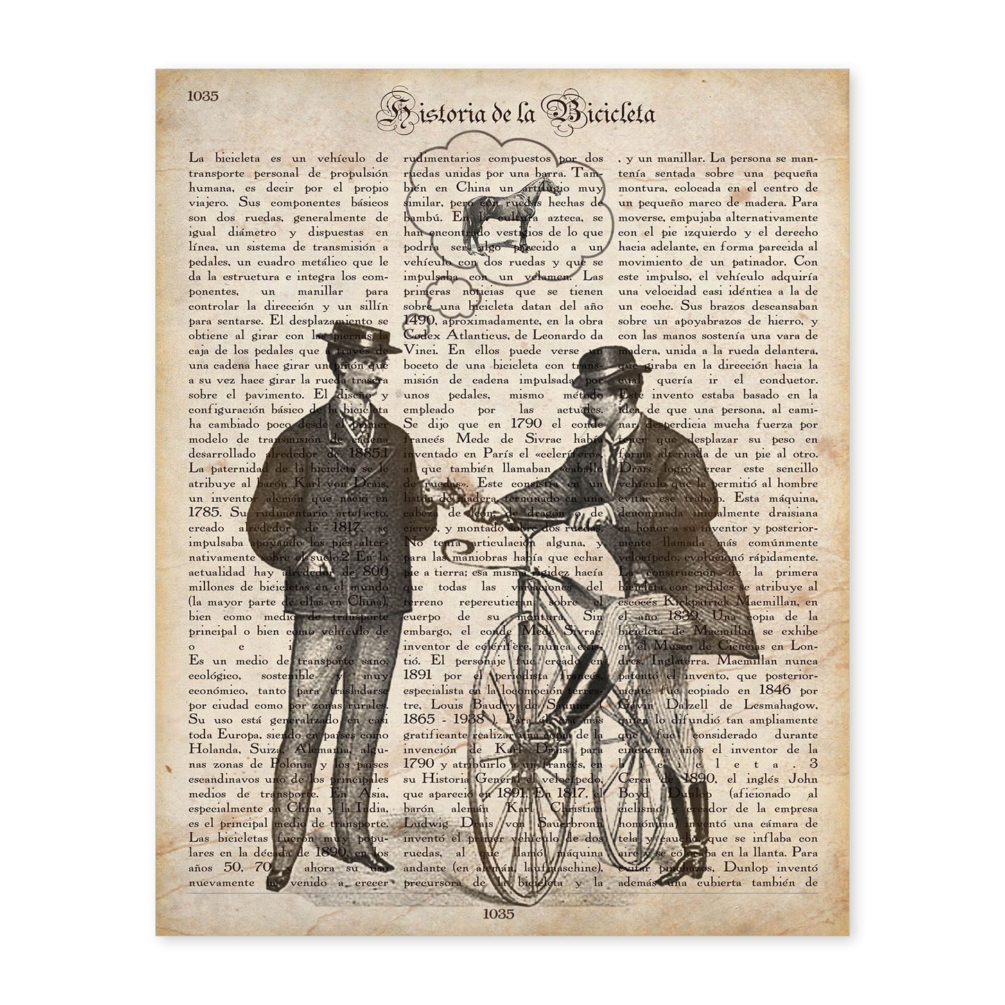 Cadre De vélo Homme 1930/40 Léger