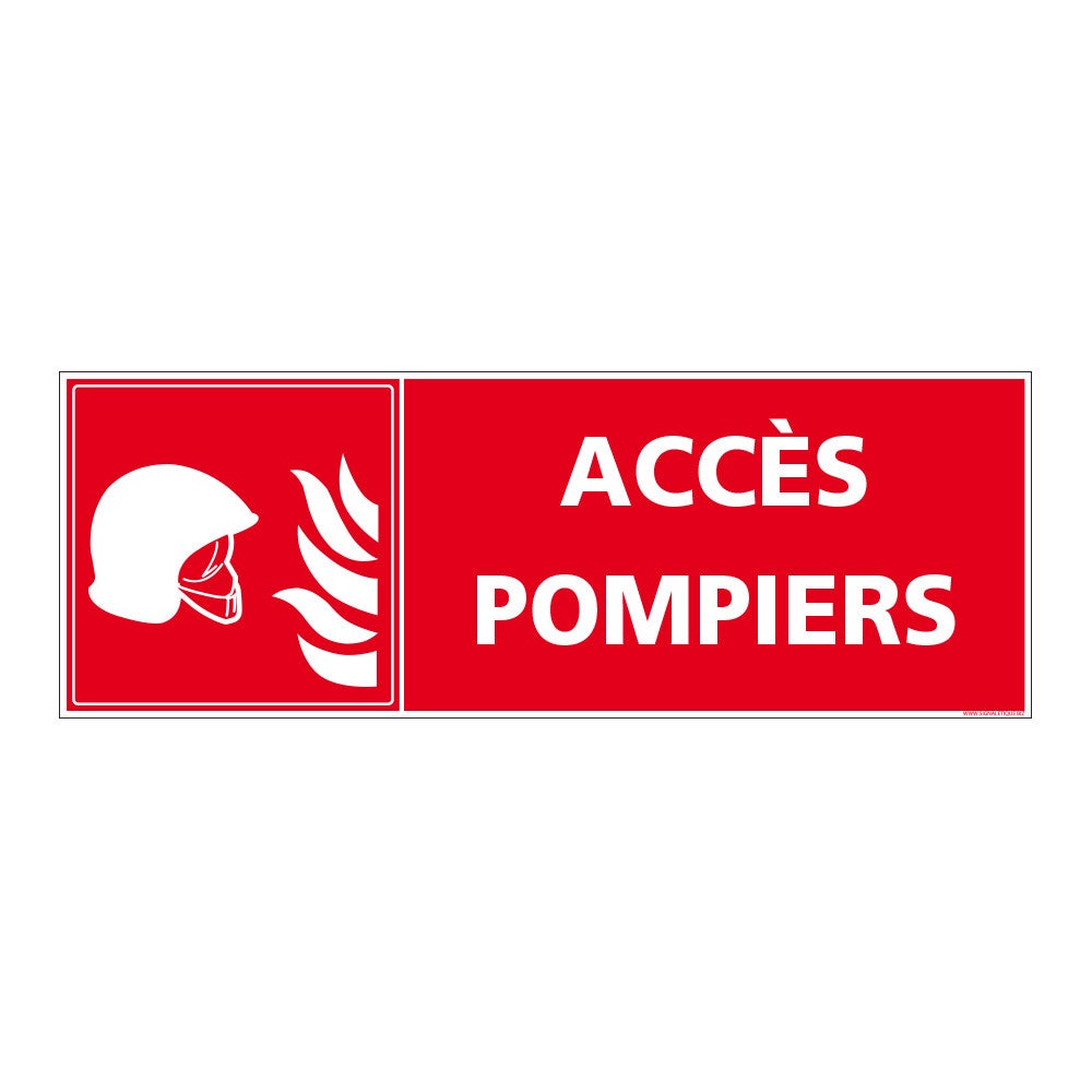 PANNEAU ACC S POMPIERS A0680 980 X 350 Mm Mati re PVC Leroy Merlin
