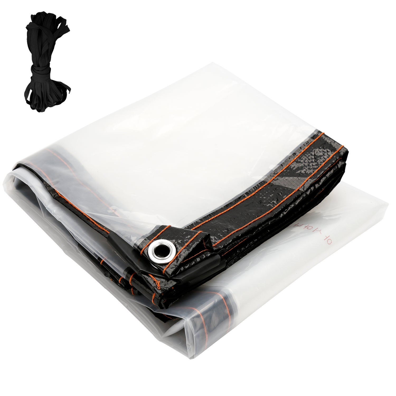 Lona protectora transparente e impermeable, de 200 x 400 cm, ideal para cubrir un invernadero, terraza o jardín.