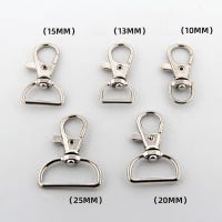 Swatom Lot de 10 mousquetons en alliage d'aluminium de 6,9 cm pour camping, voyage, randonnée, accessoires d'extérieur - Noir Swatom Lot de 10 mousquetons en alliage d'aluminium de 6,9 cm pour camping, voyage, randonnée, accessoires d'extérieur - Noir