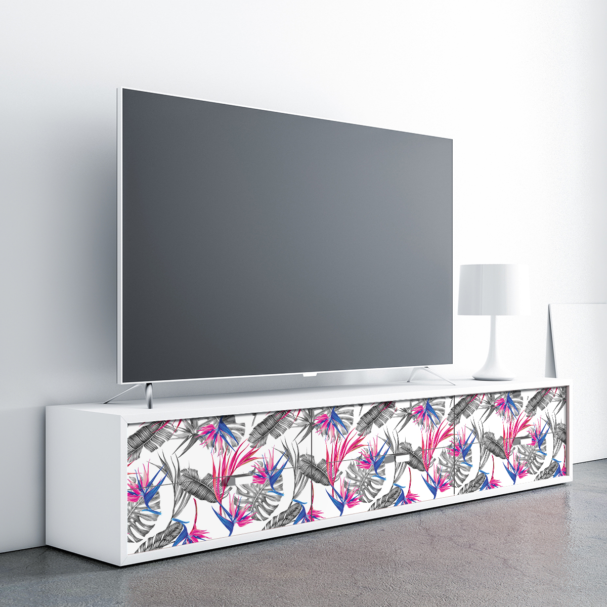 Vinilo muebles tropical santa marta - adhesivo de pared - revestimiento sticker mural decorativo - 40x60cm