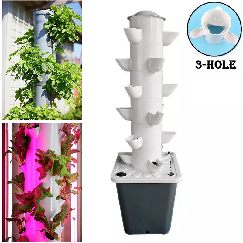 Système de culture hydroponique, système de jardinage à 18 trous