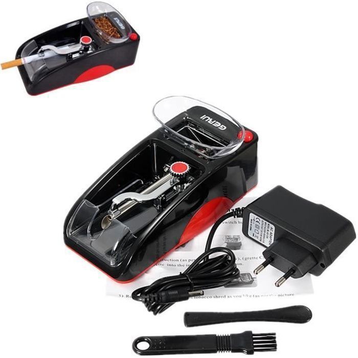 machine à rouler cigarette automatique électrique Machine d'injecteur de Cigarettes Domestique Injecteur de Tabac Portable Roulement de Cigarettes Rechargeable, modèles de comptage, 6,5 mm Mode Machine à Rouler, Tubeuse à