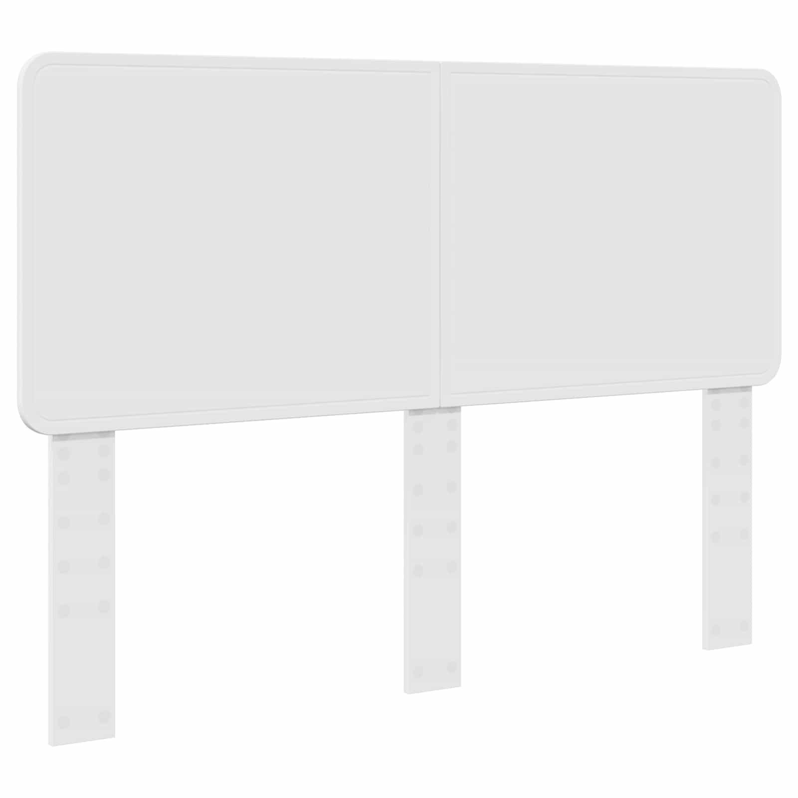 Cadre de lit blanc, 150 x 200 cm, pin massif - 6