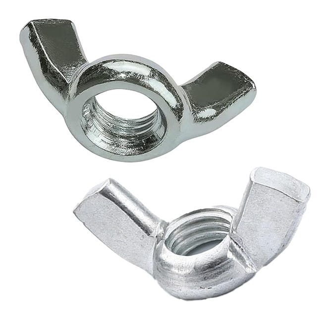 Aexit Lot de 10 écrous papillon en laiton M8 - Pas de 1,25 mm Aexit Lot de 10 écrous papillon en laiton M8 - Pas de 1,25 mm