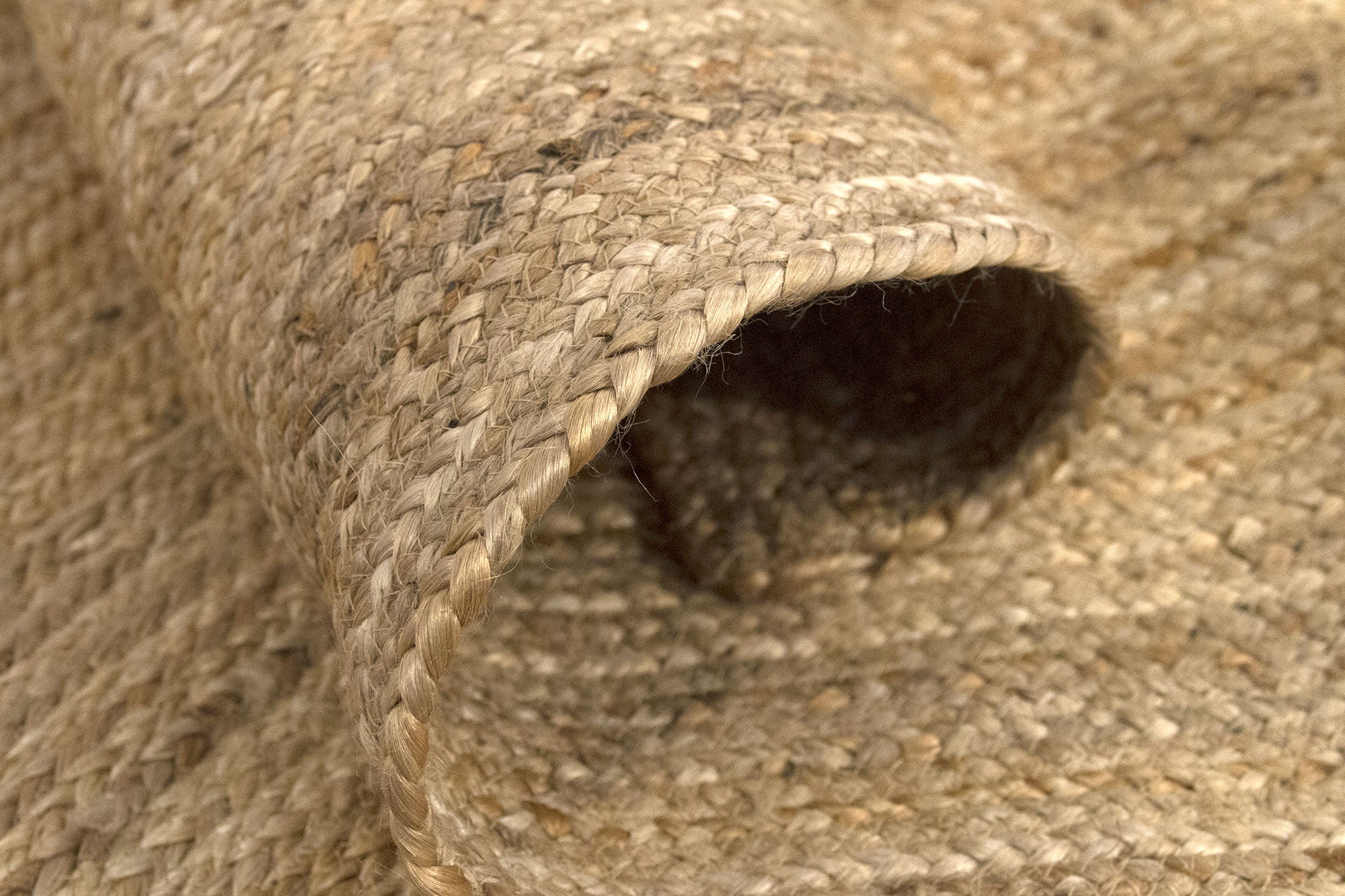 Hamid - Alfombra ALHAMBRA de yute natural 170x120 cm - Alfombra para salón, dormitorio, sala de estar - 4