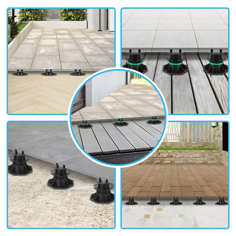 Lot de 50 plots réglables plot pour terrasse Plot terrasse dalle plots réglables 35-65 mm - 9