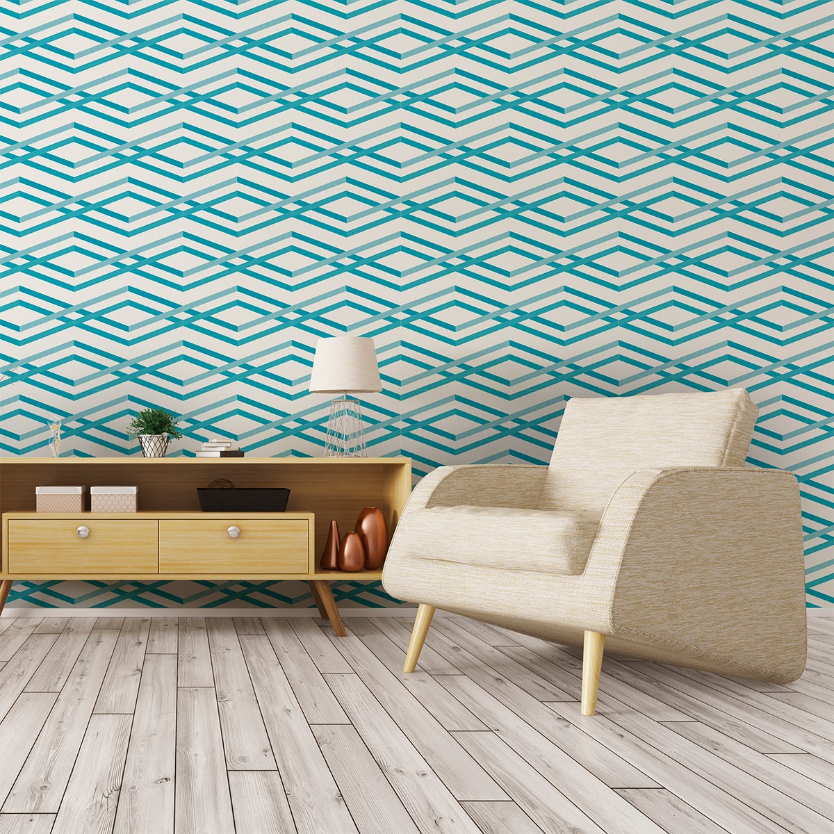 Adesivo arazzo scandinavo svend - Sticker adesivo - adesivi murali - 50x50cm - 5