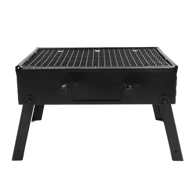 Grille BBQ Pliable En Acier Inox - Portable Professionnel 73x21cm - Barbecue Camping - Neuf