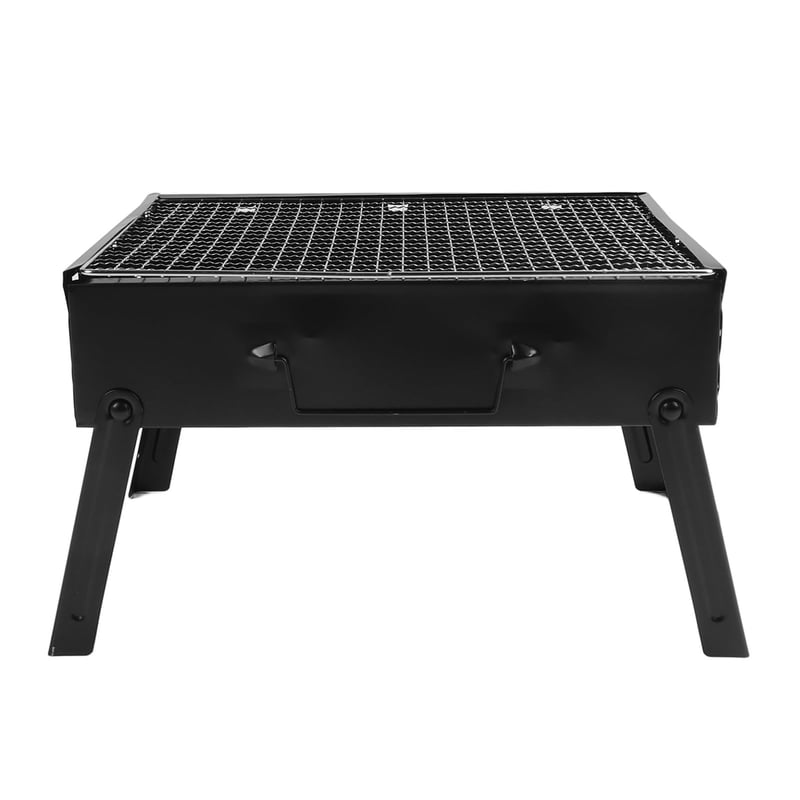 Przenośny grill węglowy ze składanej stali nierdzewnej do grillowania, narzędzie kuchenne do użytku na zewnątrz, na kemping, piknik, materiał żelazny
