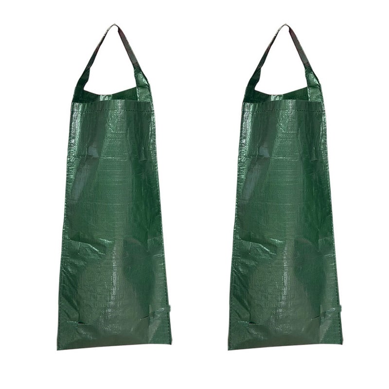 2 szt. Wisząca torba do uprawy truskawek, torba do uprawy truskawek z 8 otworami, odpowiednia do uprawy truskawek, pomidorów i papryki (zielona)