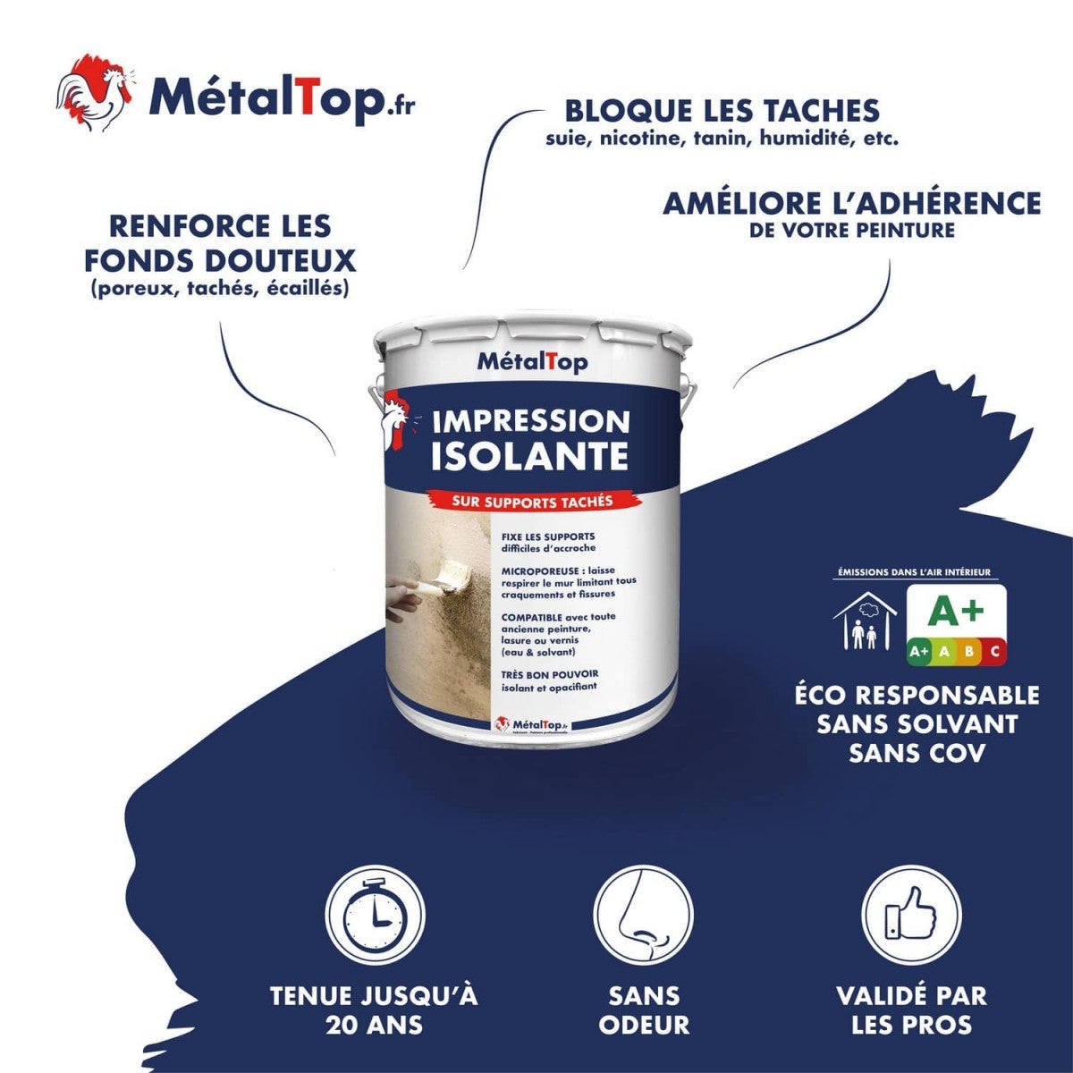 Impression Isolante - Metaltop - - Pot 1L - 3