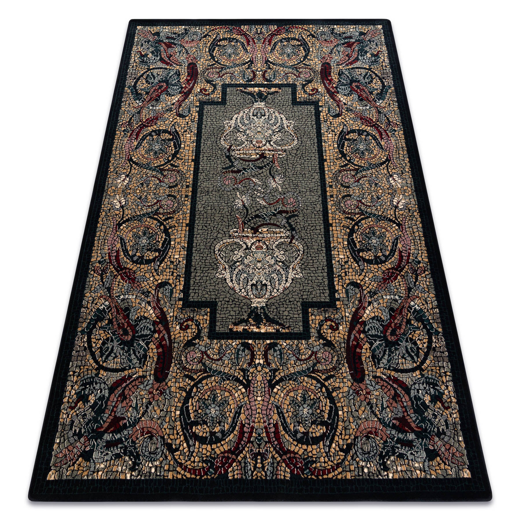 Dywan wełniany POLONIA Mozaika orientalny granat 170x235 cm