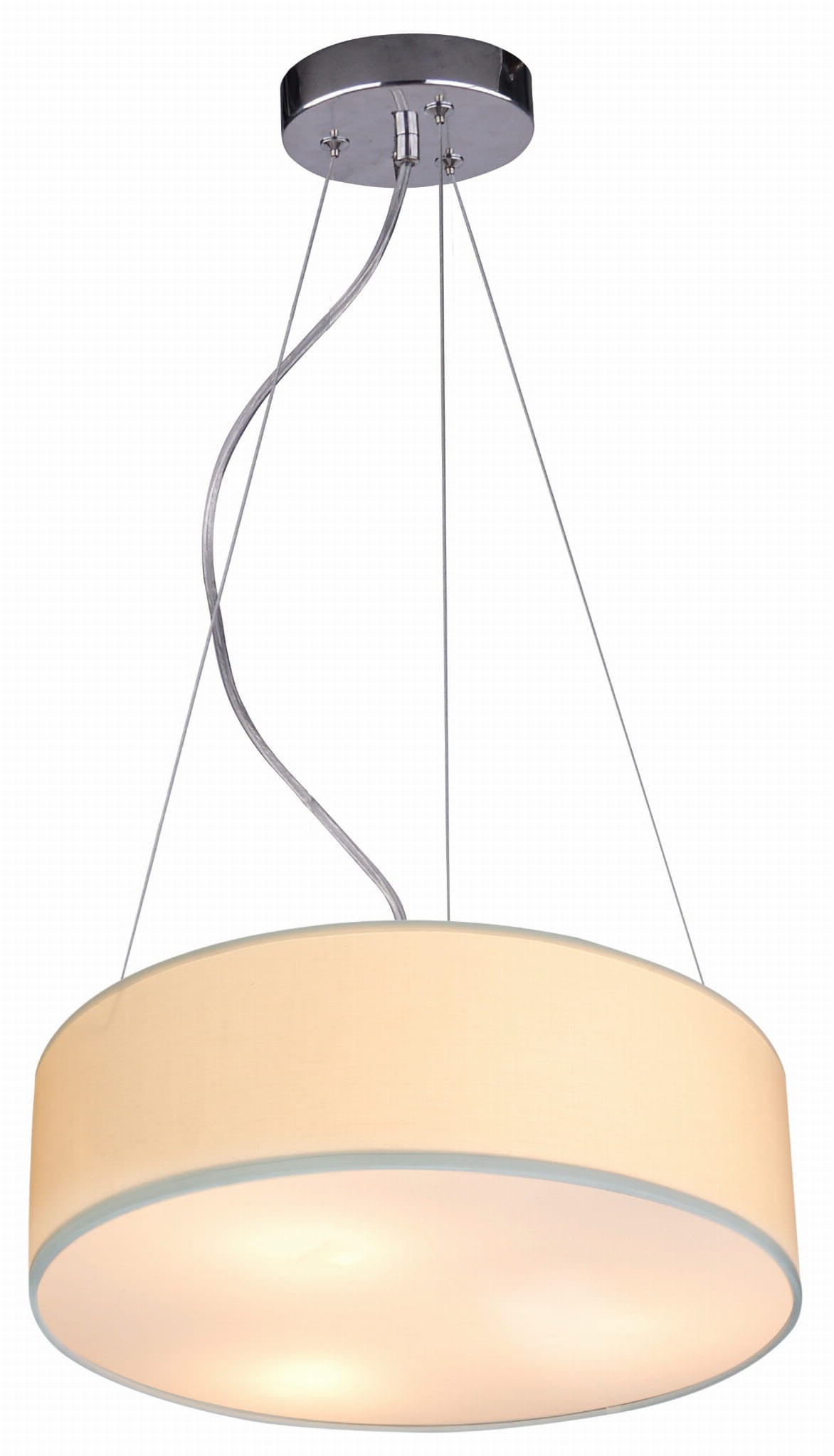 Lampa wisząca Kioto ecru 3xE27x40W wym: 100 x 40 x 40 cm tkanina Candellux