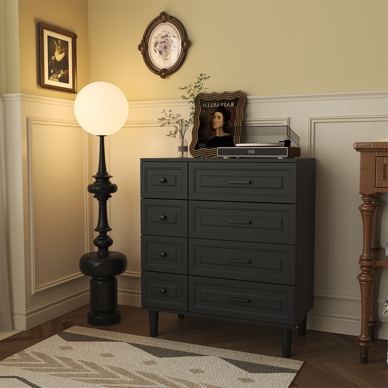 HOMAVO Commode 74 x 87 cm – Meuble de Rangement Moderne avec 8 Tiroirs Spacieux et Surface Mélaminée Durable - 6
