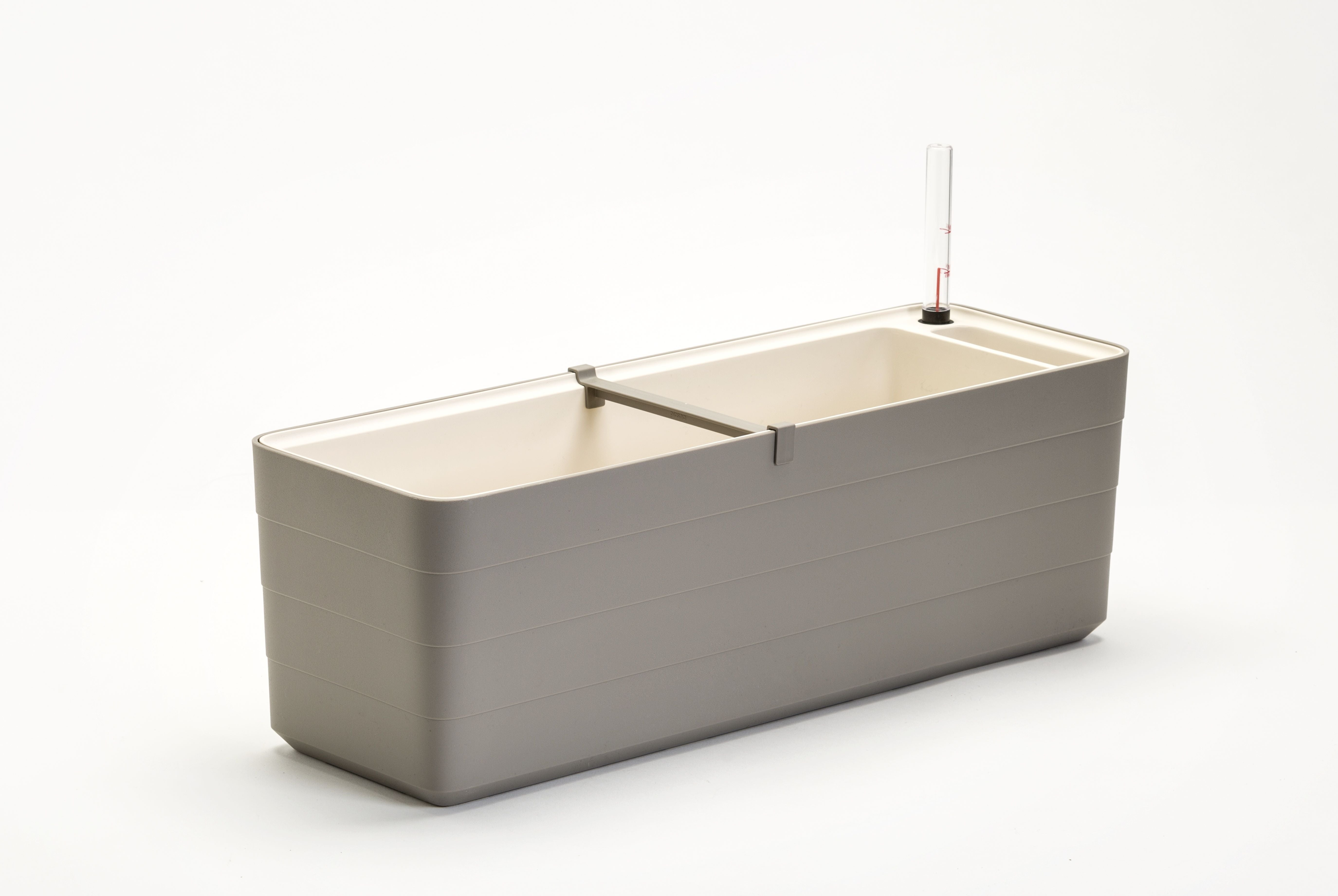 Skrzynka balkonowa BERBERIS Rim Kowalczyk 60 cm taupe z uchwytami 1 kpl