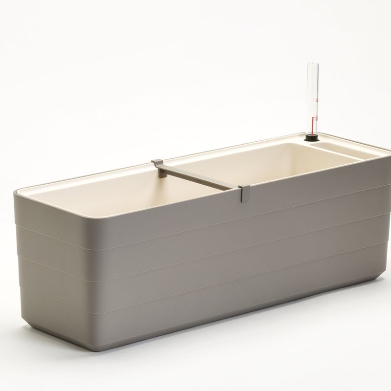 Skrzynka balkonowa BERBERIS Rim Kowalczyk 60 cm taupe z uchwytami 1 kpl