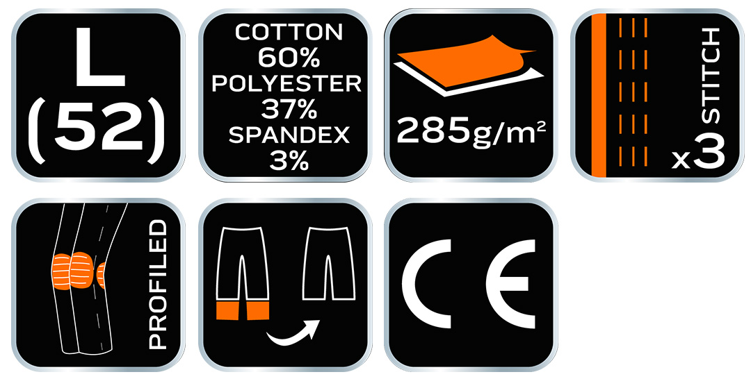 Spodnie robocze HD Slim, odpinane kieszenie, r. L NEO TOOLS - 9
