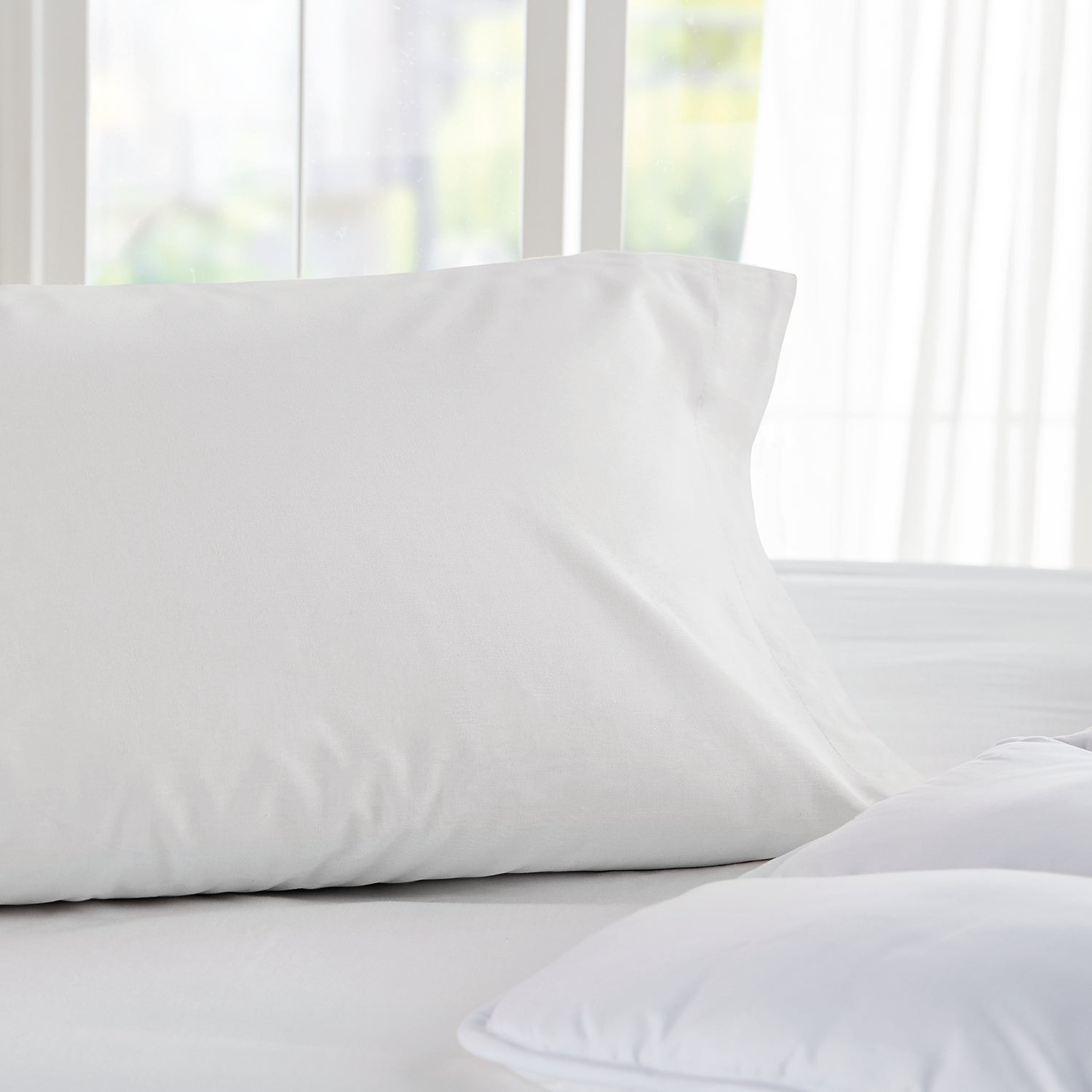 Federa per cuscino 100% cotone 140 fili Bianco - 2