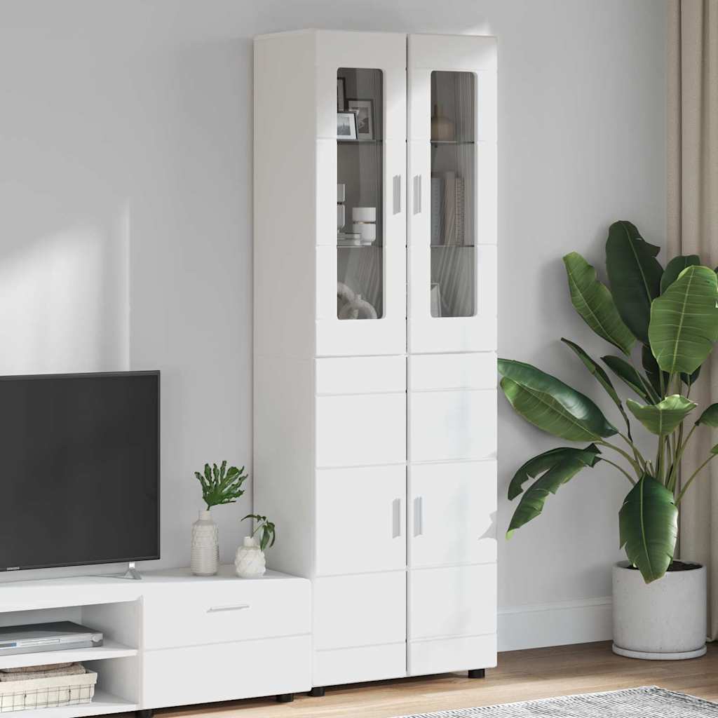 Armoire Haut de rangement - Armoire De Chambre Blanc 60 x 35 x 182 cm Bois d'ingénierie - 2