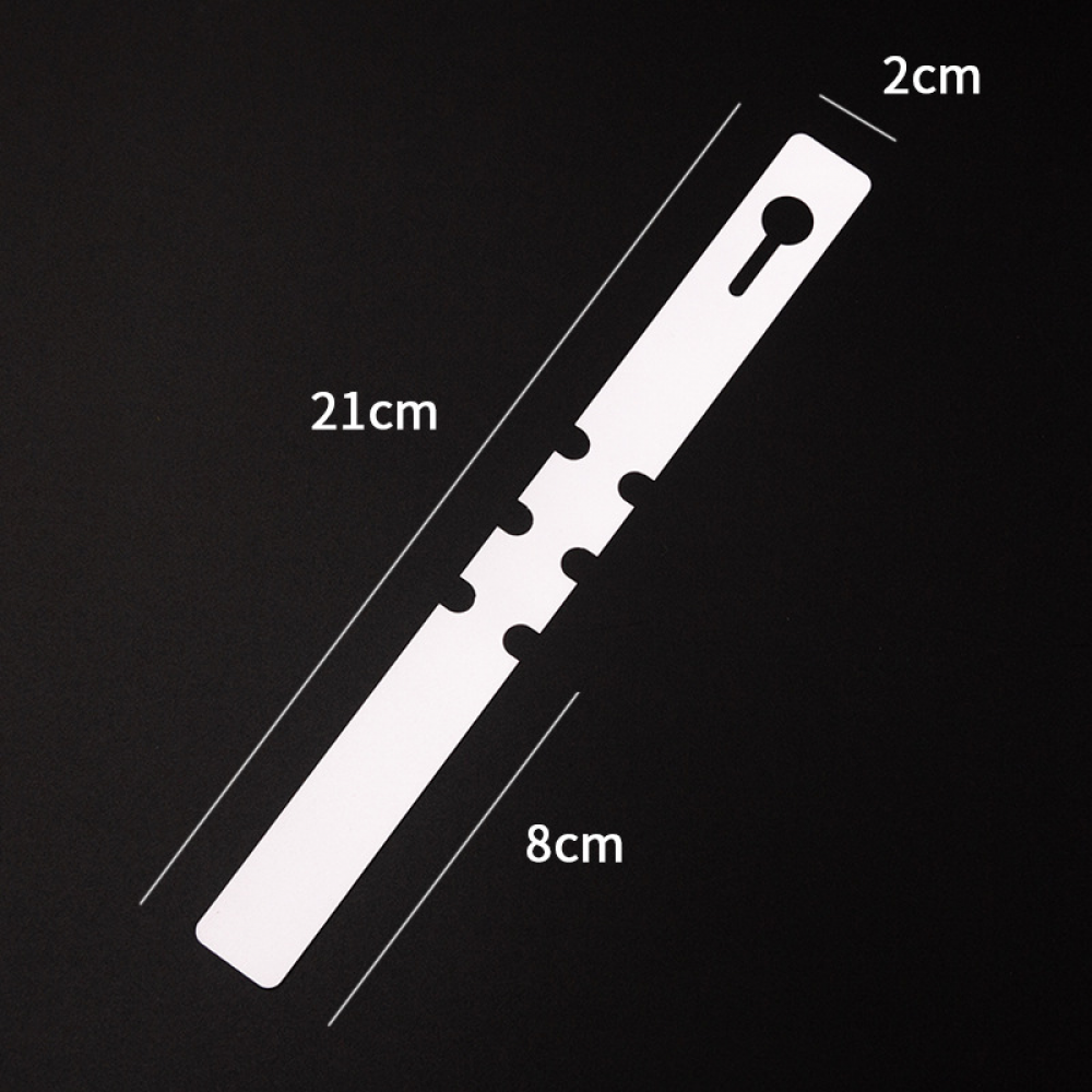Opakowanie 100 białych plastikowych etykiet na rośliny i drzewa (2 x 20 cm)