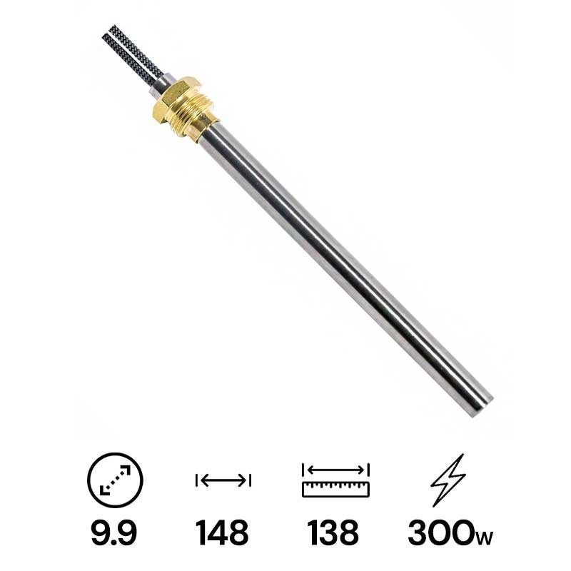 Candeletta Resistenza accensione stufa a pellet L 165 mm, W 300, V 230